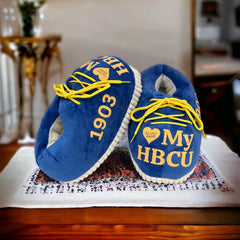 HBCU Inspired Puffy Snug Slippers - Albany State