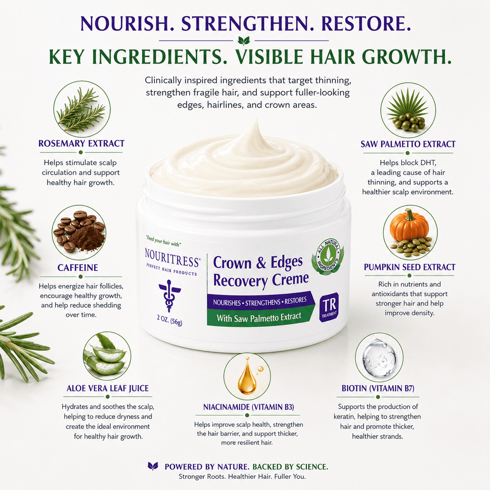 NouriTress Crown & Edges Recovery Crème - NouriTress Hair Products