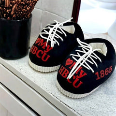 HBCU Inspired Puffy Snug Slippers - Clark Atlanta University - NouriTress Hair Products