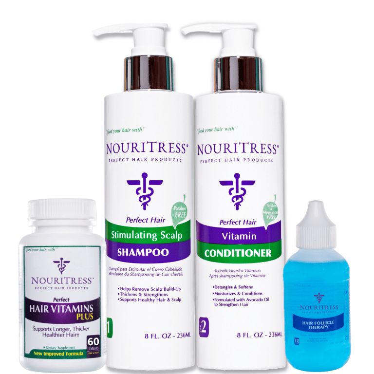 4 pc. Hair Growth Starter Treatment System - NouriTress Hair Products