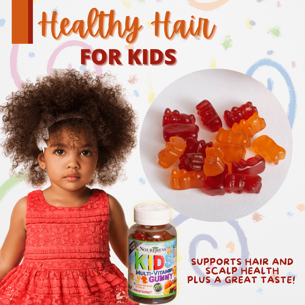 NouriTress KID's Healthy Hair Multi-Vitamin Gummy (ages 2-6) - NouriTress Hair Products