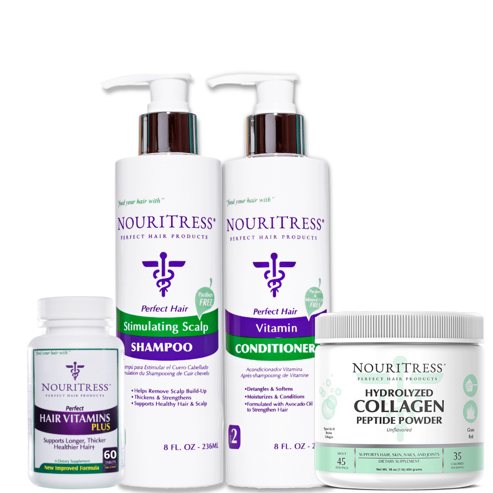 MenoTress Hair Rejuvenation Treatment System - 4pc - NouriTress Hair Products