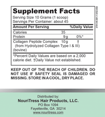 Hydrolyzed Collagen Peptide Powder - NouriTress Hair Products