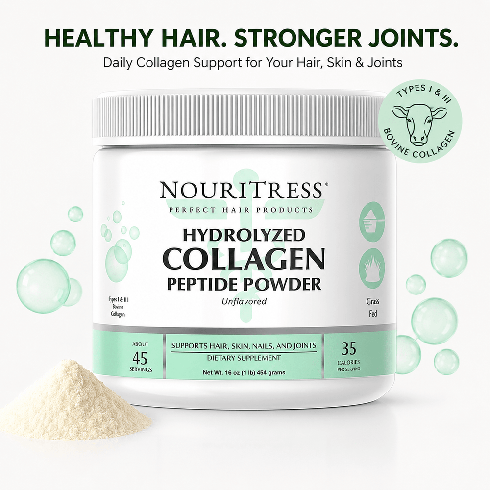 Hydrolyzed Collagen Peptide Powder - NouriTress Hair Products
