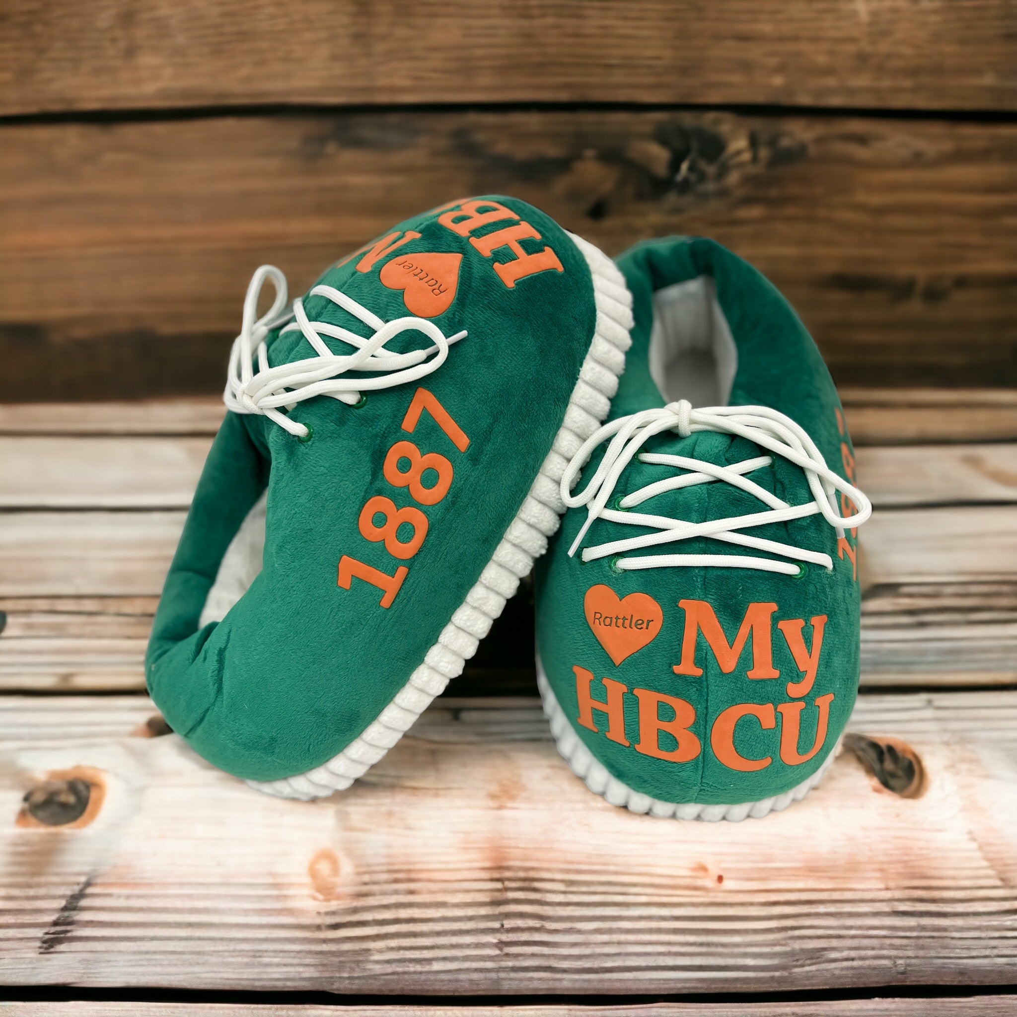 HBCU Inspired Puffy Snug Slippers - FAMU