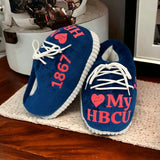 HBCU Inspired Puffy Snug Slippers - Howard