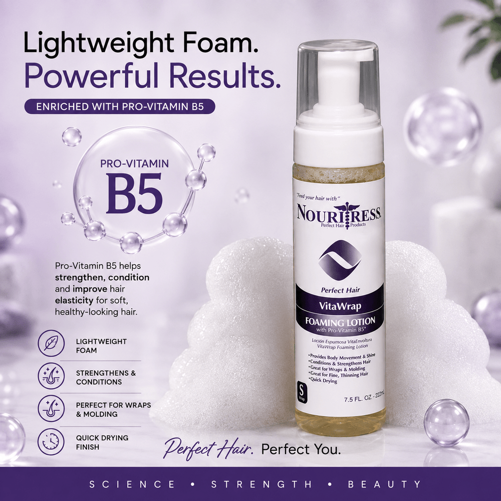 VitaWrap Foaming Lotion w/ProVitamin B5 - 8oz. - NouriTress Hair Products