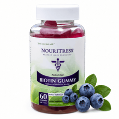 Perfect Hair Biotin Gummy 5000mcg - 60 count - NouriTress Hair Products