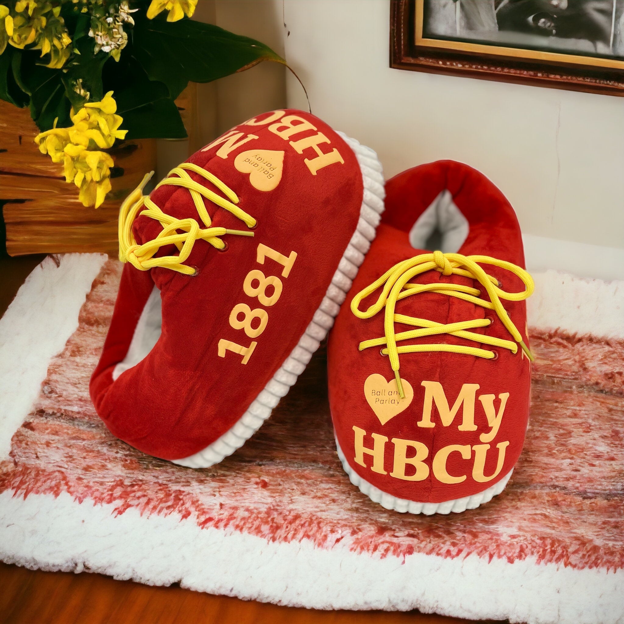 HBCU Inspired Puffy Snug Slippers - Tuskegee