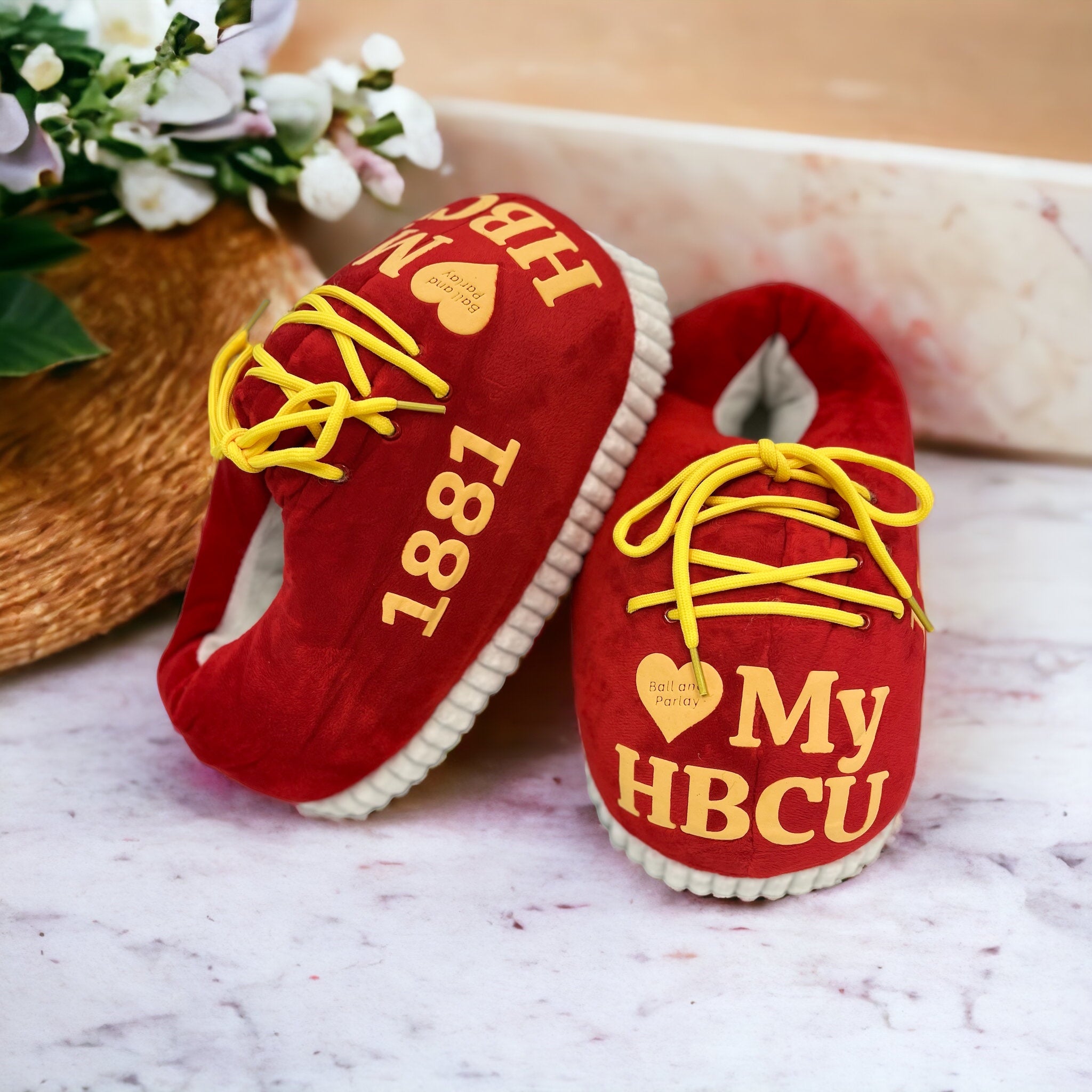 HBCU Inspired Puffy Snug Slippers - Tuskegee