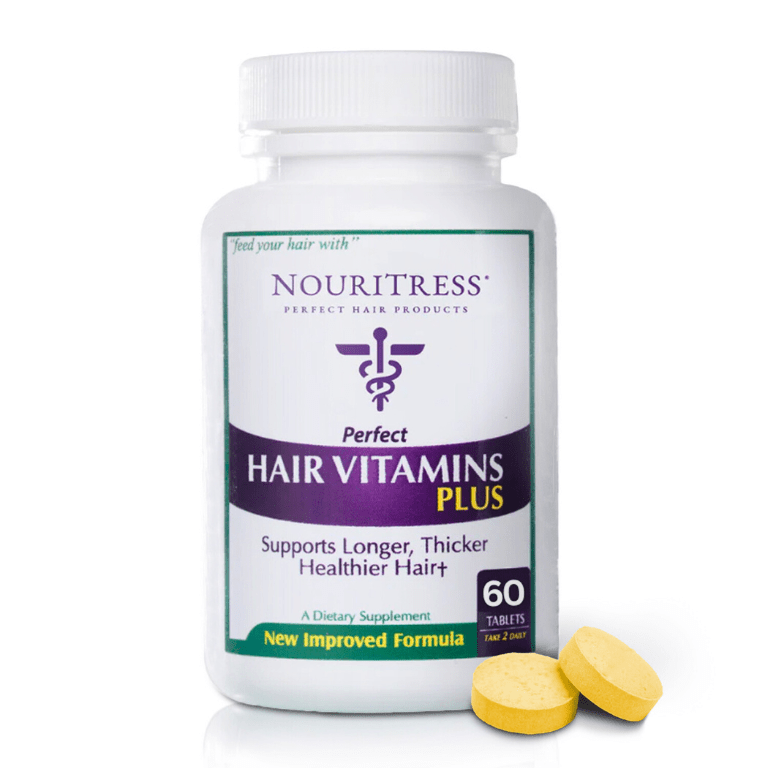 NouriTress Perfect Hair Vitamins PLUS 60-tablet bottle
