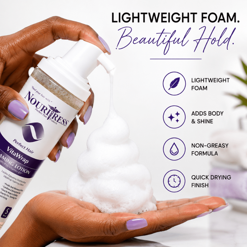 VitaWrap Foaming Lotion w/ProVitamin B5 - 8oz. - NouriTress Hair Products