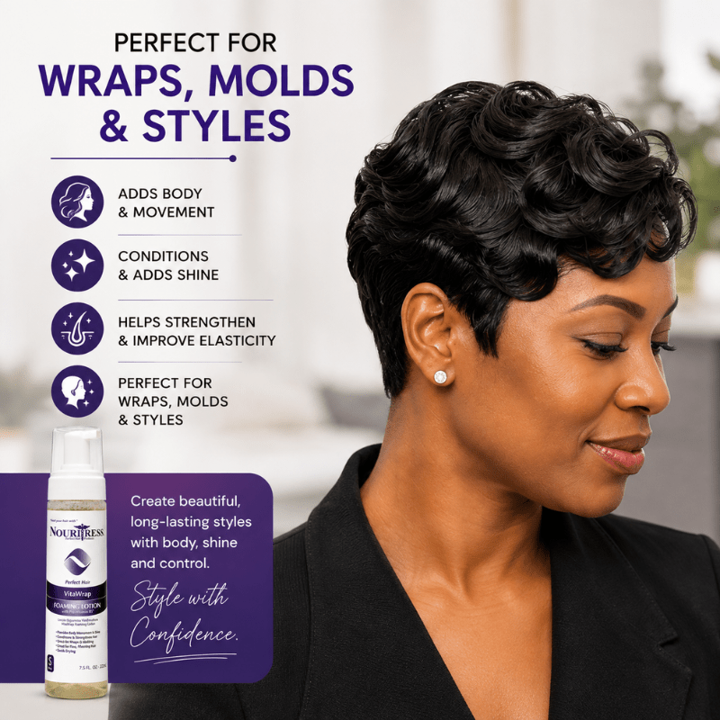 VitaWrap Foaming Lotion w/ProVitamin B5 - 8oz. - NouriTress Hair Products