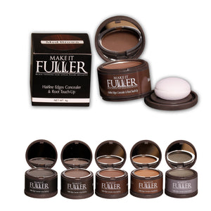 Rendez-le plus complet. Bords amincissants, retouche des racines et remplissage des sourcils.